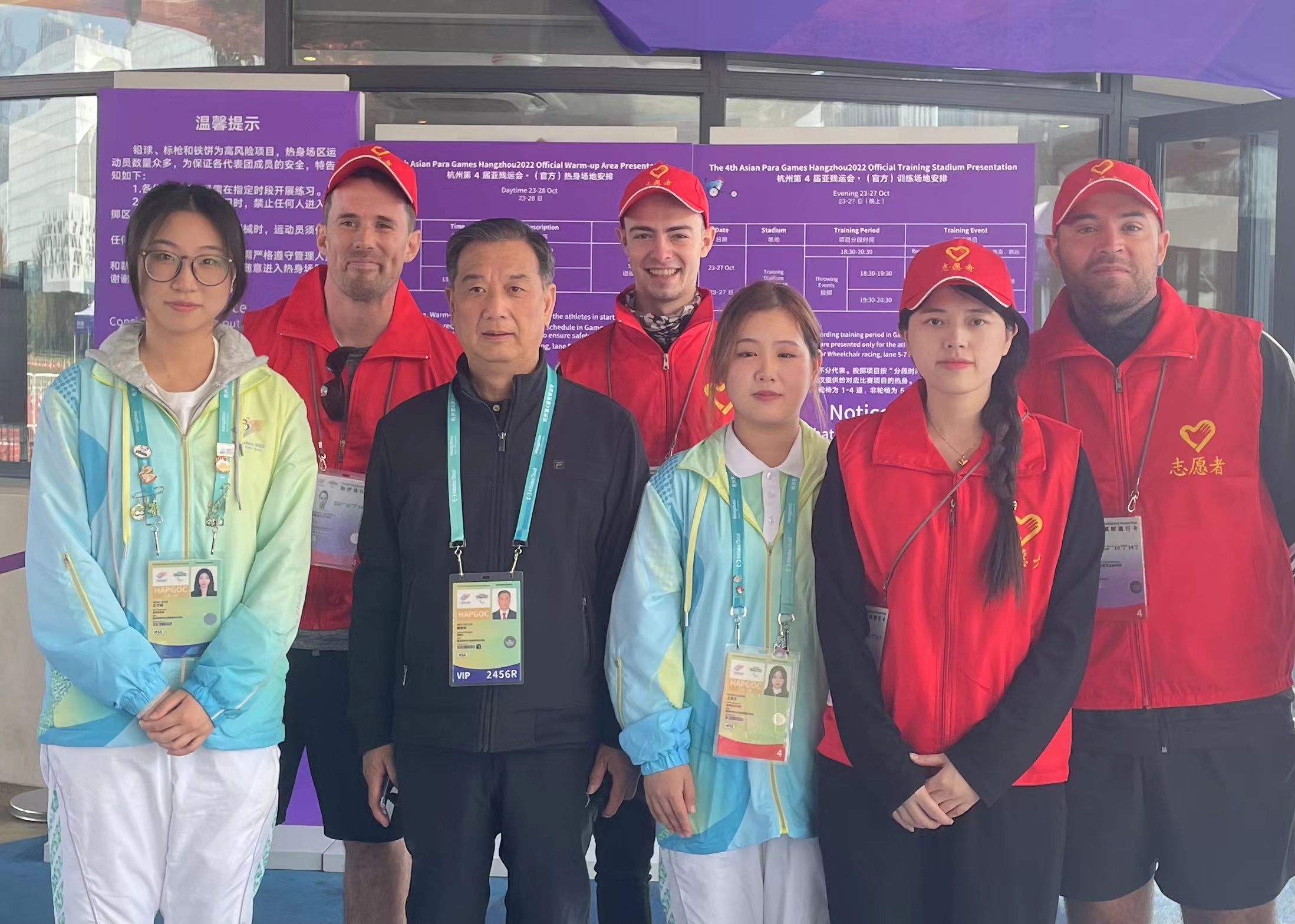 International Volunteer Team from Hai Cheng Education at the Asian Para Games